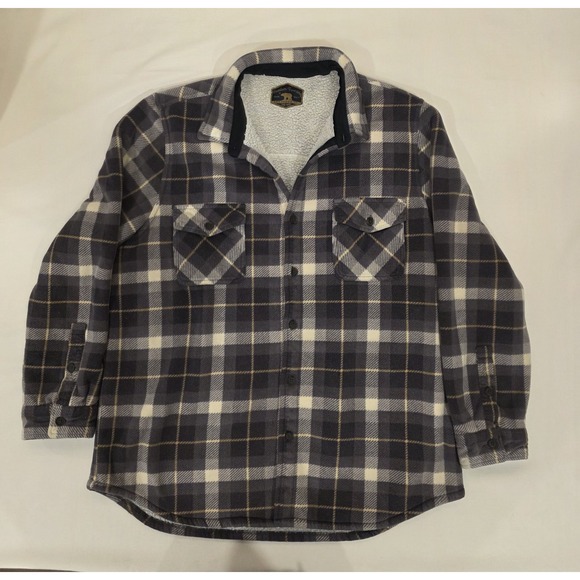 Freedom Foundry Men's Sherpa Lined Flannel Plaid Button Up Shirt. Size XL - Picture 2 of 9